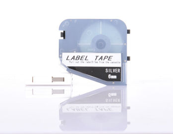 plata 6m m - 12m m de la cinta del claro del fabricante de la etiqueta de la identificación del cable para la impresora del tubo