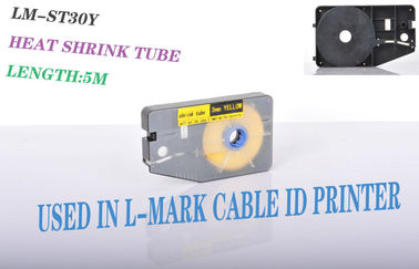 tubo termocontraíble del 2:1 amarillo de 3.0m m resistente para la impresora de la identificación del cable