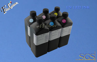 Magenta, amarillo, ciánico, negro, blanco, barniz LED ULTRAVIOLETA que cura la tinta para la impresora ultravioleta de la cabeza de la impresora de Epson