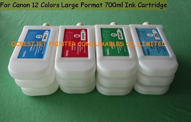 700ml vacian los cartuchos de tinta de impresora de Canon de la tinta del tinte, cartucho de tinta de Canon IPF8000