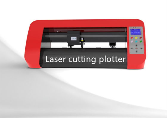 Rojo 12" mini trazador del corte del laser de la etiqueta engomada con el sistema óptico del ojo de Vision