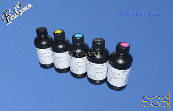 La tinta curable llevada ULTRAVIOLETA para el chorro de tinta ancho/la tinta de impresora plana, 8 del formato de Epson Pro4800 colorea la tinta de la luz UV