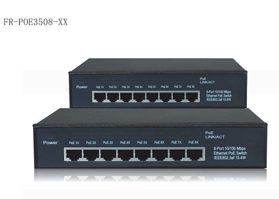 Poder de 8 puertos sobre el interruptor 10/100/el 1000M de Ethernet con IEEE 802.3af