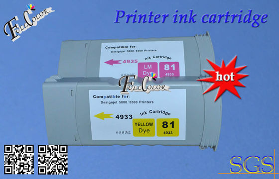 Tinta de impresora de Copatible C4930A HP 81 cartucho de tinta del negro de 680 ml para la impresora de Desiginjet HP5000 HP5500 D5800