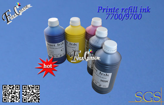 Tinta de impresora compatible del estudio del cliente de 5 estrellas para el favorable paquete de la botella 9710 7710 1000ml de Epson para el revendedor