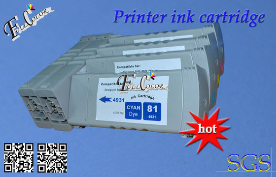 Cartucho de tinta de impresión rápido del tinte de HP 81 BK C M Y 680ml para la impresora de HP Desiginjet D5800 del uso
