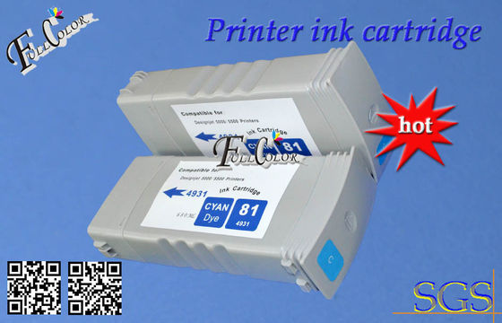 Cartucho de tinta de impresión rápido del tinte de HP 81 BK C M Y 680ml para la impresora de HP Desiginjet D5800 del uso