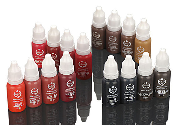 24 pigmentos permanentes del maquillaje de Biotouch de los colores para la cara, pigmento de la tinta del tatuaje