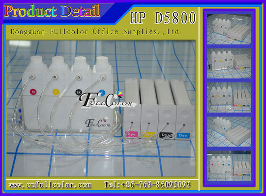 Sistema compatible de distribución BK C M Y 1000ML de CISS del formato grande de HP81 HP Designjet D5800 por color