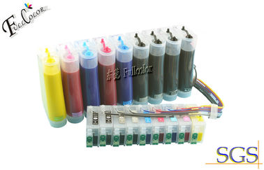 La tinta llena del pigmento rellenó Epson T1571 - colores continuos 200ml del sistema de abastecimiento 9 de la tinta de CISS T1579 cada color