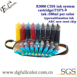 La tinta llena del pigmento rellenó Epson T1571 - colores continuos 200ml del sistema de abastecimiento 9 de la tinta de CISS T1579 cada color