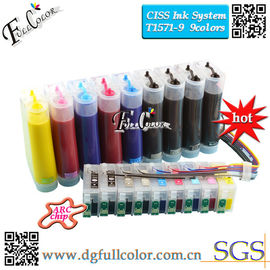 La tinta llena del pigmento rellenó Epson T1571 - colores continuos 200ml del sistema de abastecimiento 9 de la tinta de CISS T1579 cada color