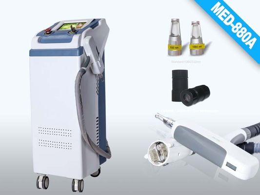 talla 2 blanca y gris del punto de laser, removedor de c4q conmutado del tatuaje de la energía de laser del ND YAG de 8m m