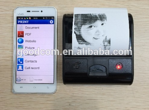 Trabajo móvil androide de la impresora MTP80B del recibo con Smartphone androide y tableta por Bluetooth